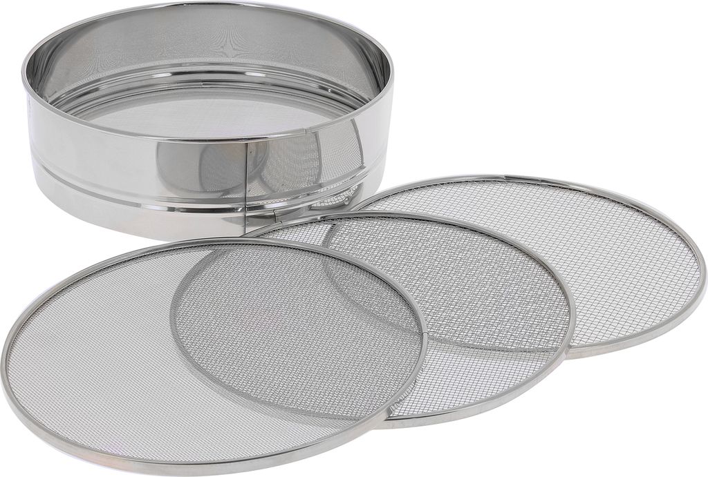 De Buyer EDELSTAHL SIEB, 4 AUSWECHSELBARE SIEBEINSÄTZE Produktbild 