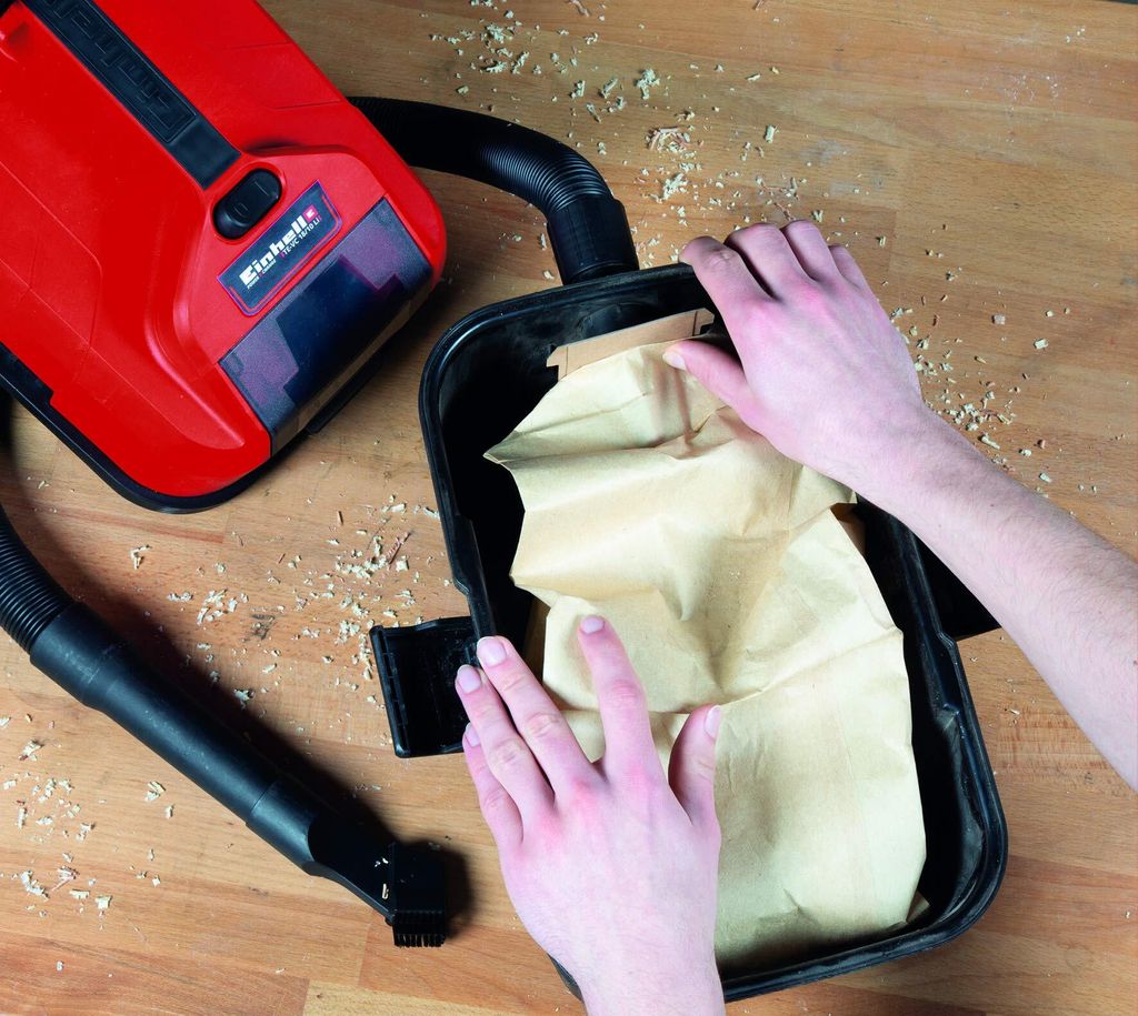 Einhell Nass-Trockensauger-Zubehör Schmutzfangsack 10l (5er Produktbild 2