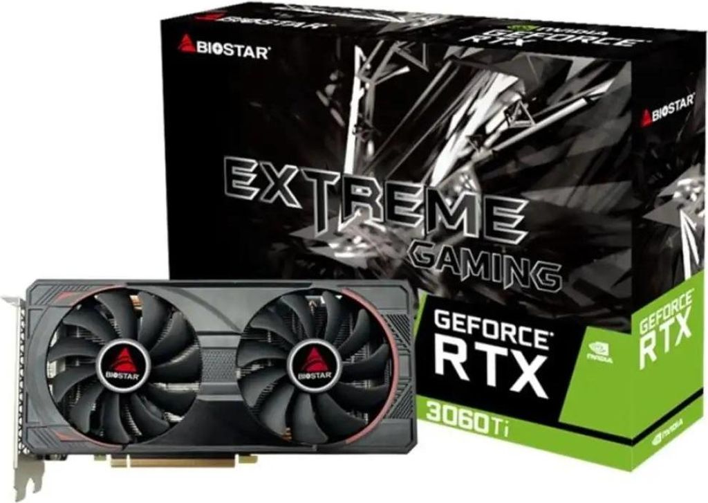 BIOSTAR GeForce RTX 3060 Ti 8GB Grafikkarte Produktbild 