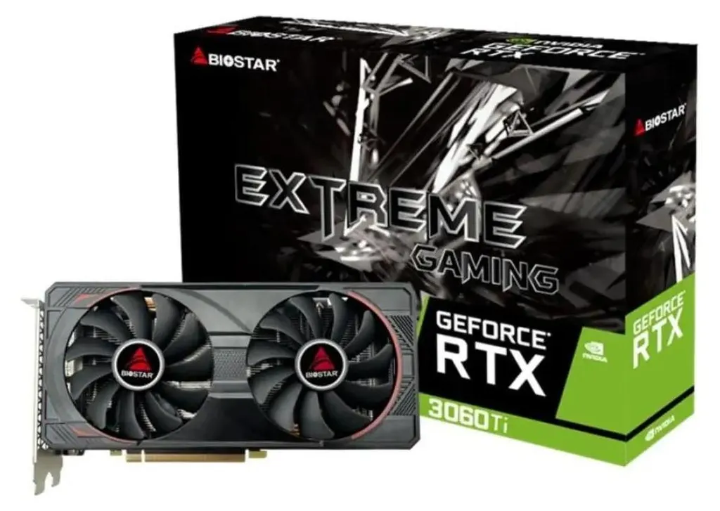 Carte Graphique RTX 3060 Ti BIOSTAR Idéale pour Streaming et 1440p