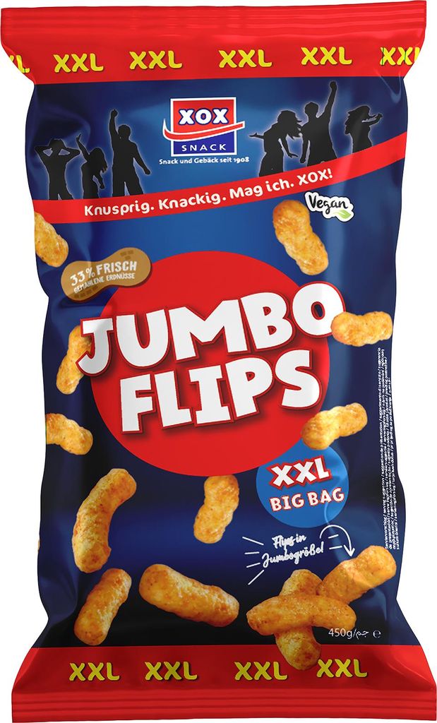 XOX Party Jumbo Flips XXL lahodný snack s kukuřicí a Obrázek produktu 