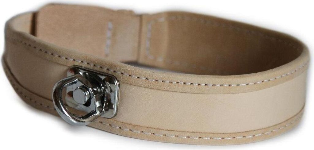 Mystique Schweißhalsband aus Leder natur 45cm