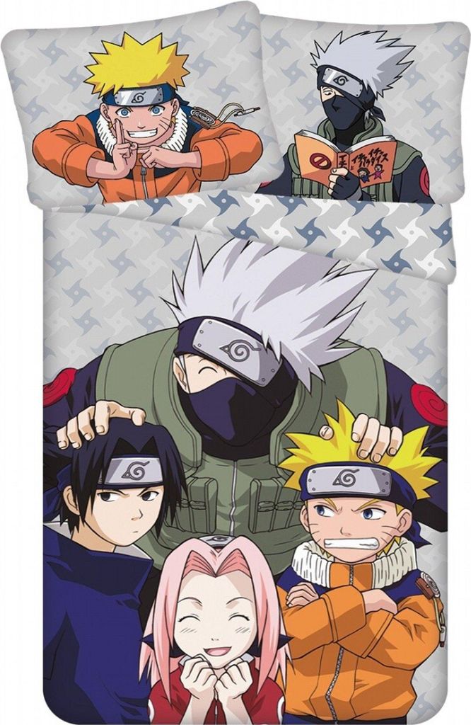 Jerry Fabrics Biancheria da letto in cotone 140x200 Naruto Immagine del prodotto 