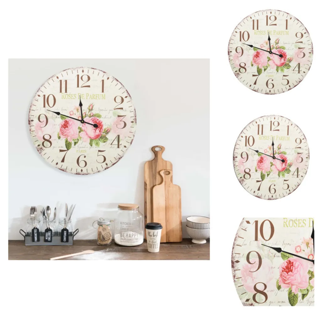 vidaXL Orologio Parete Vintage Fiori 60cm - Opinioni e Dettagli