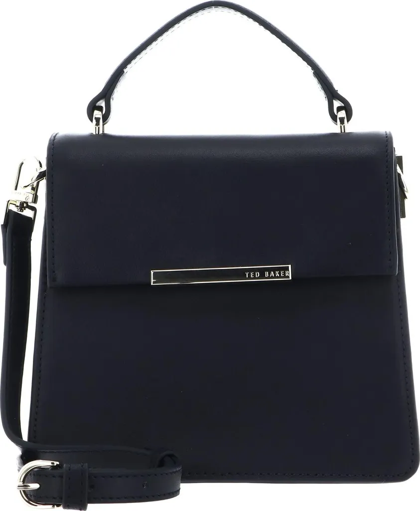 Ted Baker Reylynn Sac à main en cuir bleu marine avec bandoulière chic