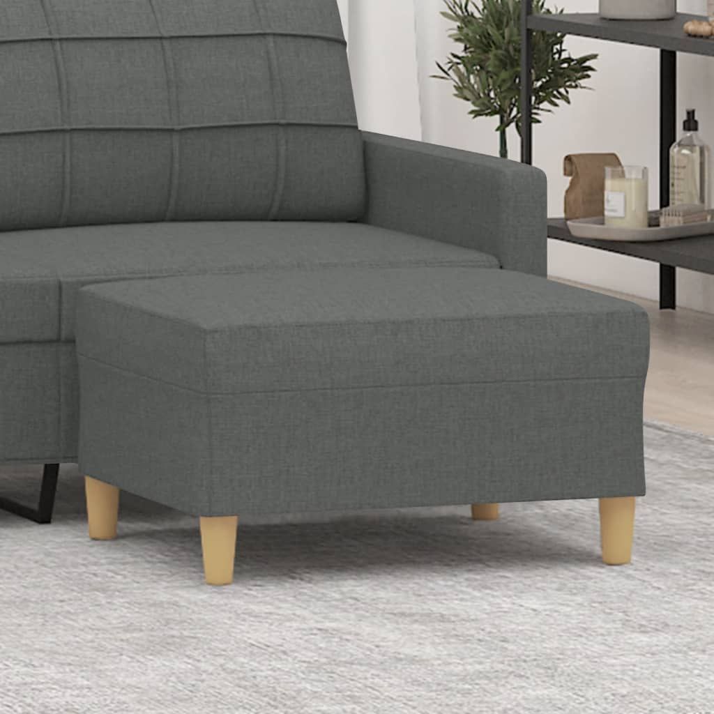 Fußhocker Dunkelgrau 70x55x41 cm Stoff , Sitzhocker Design 2024