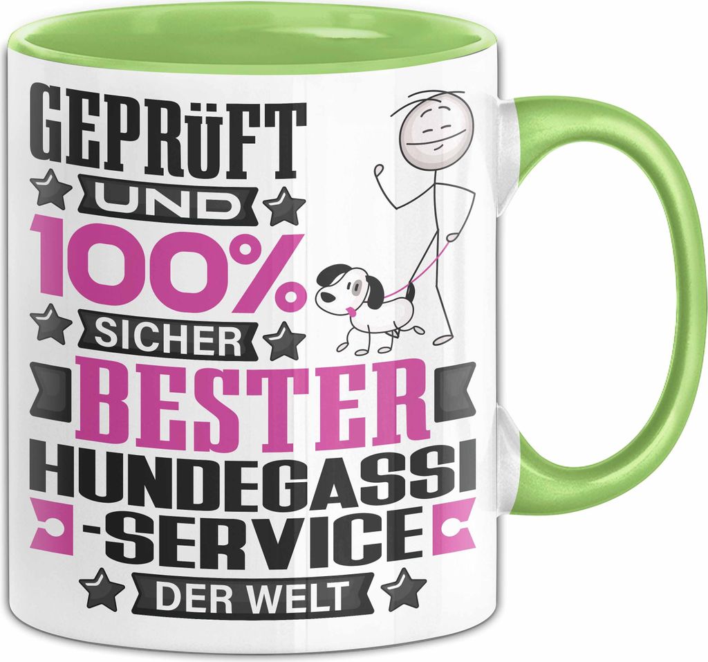 Hundegassi-Service Geschenk Lustiger Spruch für Hundegassi-Service Geschenkidee Bester Hundegassi-Service Der Welt (Grün)