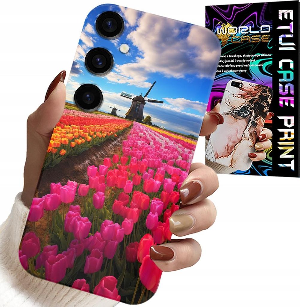 Etui Für Samsung Galaxy A04S - Feld Der Bunten Tulpen, Tulpe, Etui