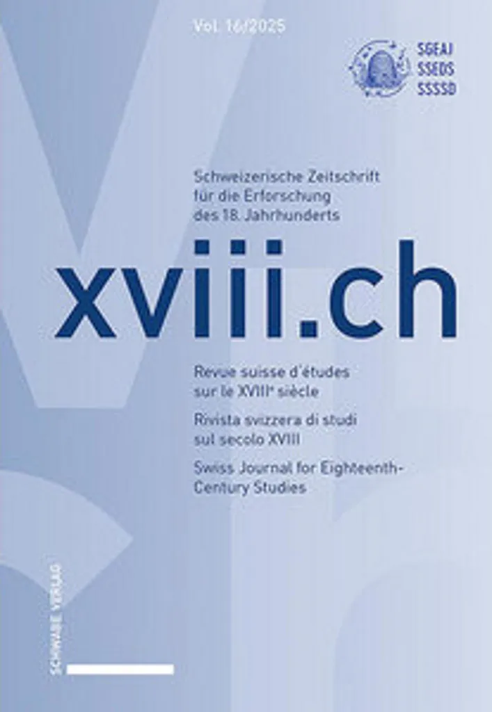 Volume 16/2025 xviii.ch : Nouvelle Édition Scientifique Illustrée