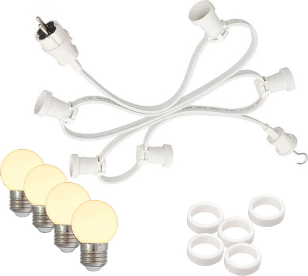 Illu-/Partylichterkette 20m - Außenlichterkette weiß - Germany - 30 warmweiße LED Kugellampen