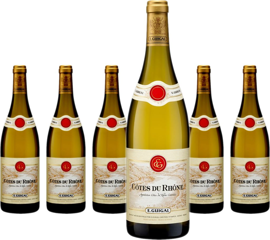 6 x E. Guigal Côtes-du-Rhône Blanc Produktbild 
