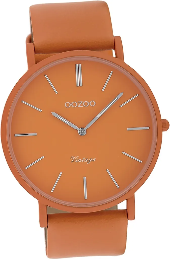 Montre Oozoo femme quartz avec bracelet orange en métal Vintage Series