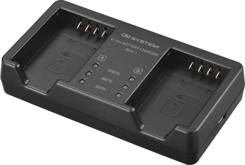 Chargeur de Batterie Double OM System BCX-1 - Accessoire Hybride OM-1