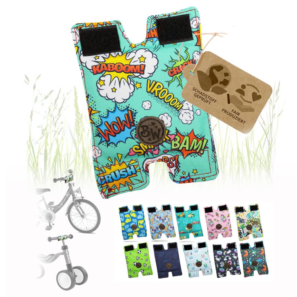BambinIWelt Lenkerpolster, Lenkerschutz für Roller, Scooter, Fahrrad, Laufrad, Dreirad, für Puky Modelle, Modell 23 klein
