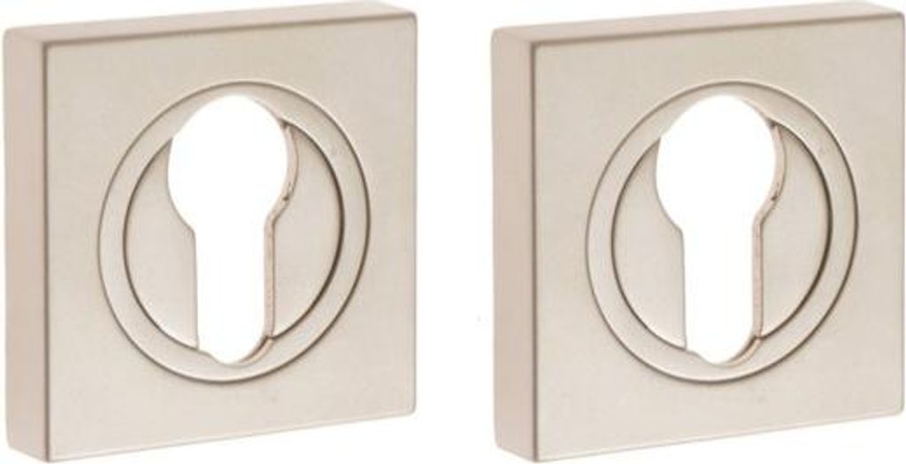 Quadratische Platte GAMET PLT-25-Y-06-KW für Einsatz, Nickel/Satin