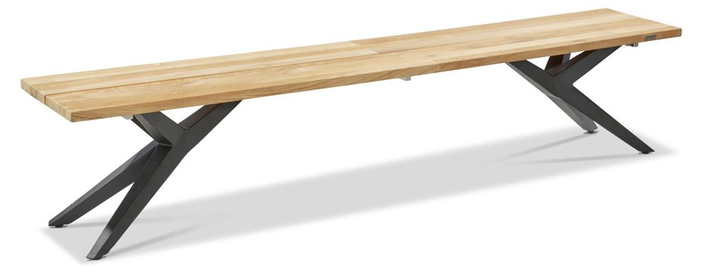 Musterring Rotterdam Bank Edelstahl/Teak