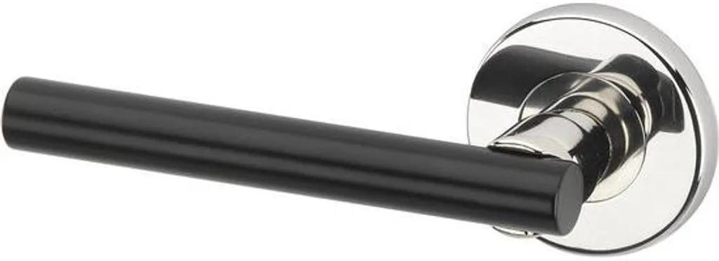 Poignée de porte intérieure design en nickel satiné pour maison moderne