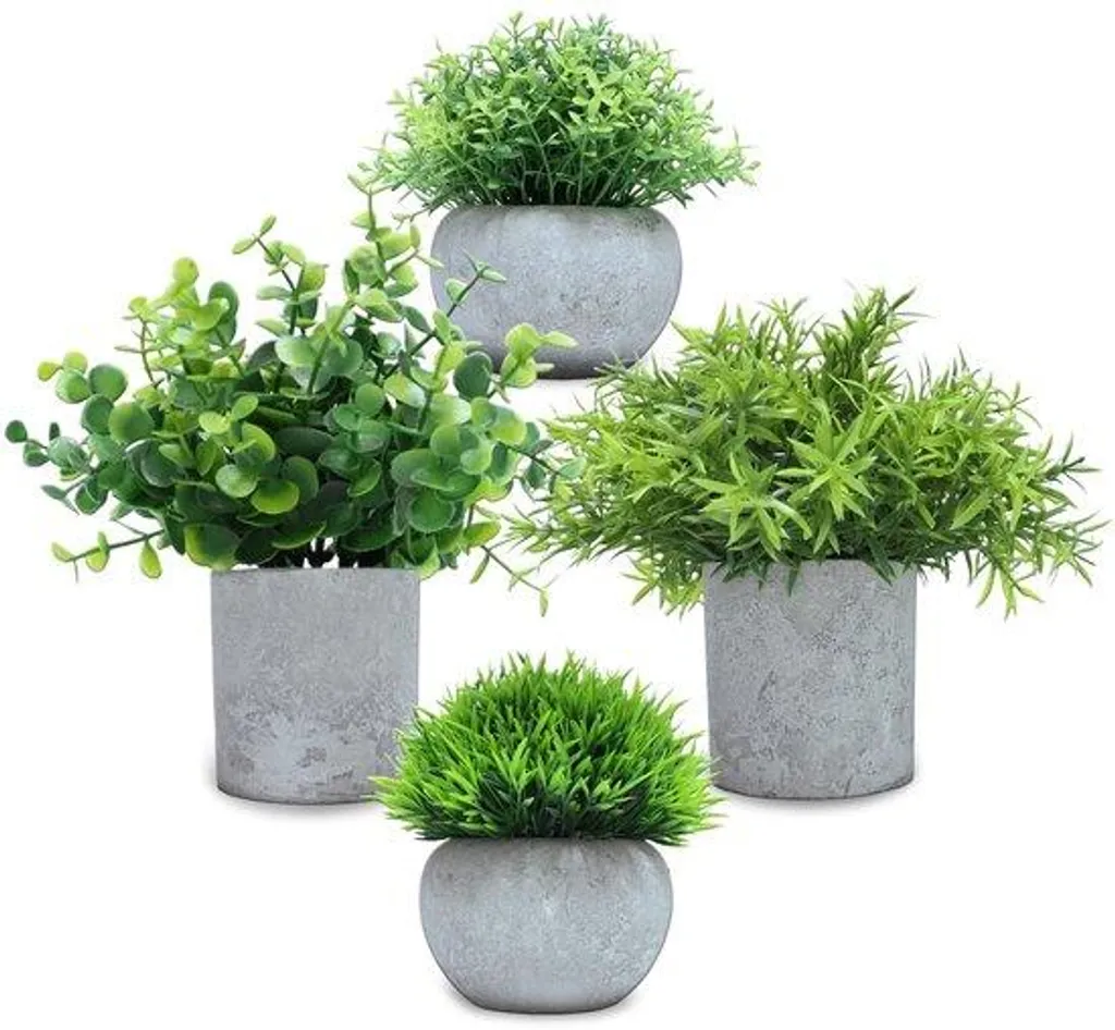 Plantes artificielles eucalyptus et romarin - Petite décoration verte