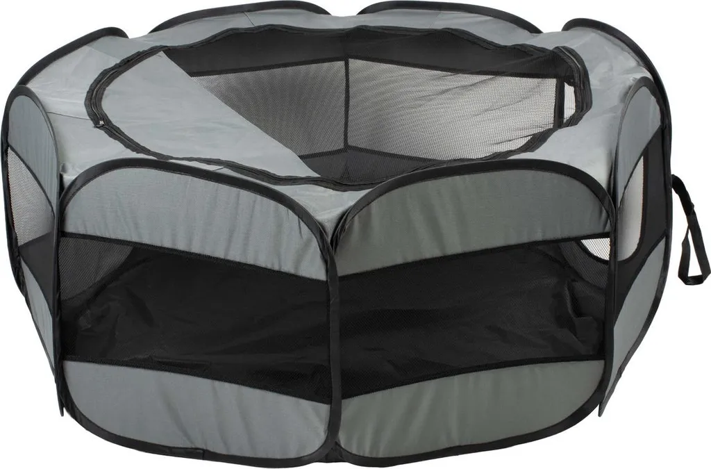 Parc pour Chiots Duvo+ Anti-Évasion Gris Clair Taille L Pliable Pro