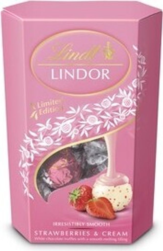 Lindor Strawberry Cornet 200G Srp Zdjęcie produktu