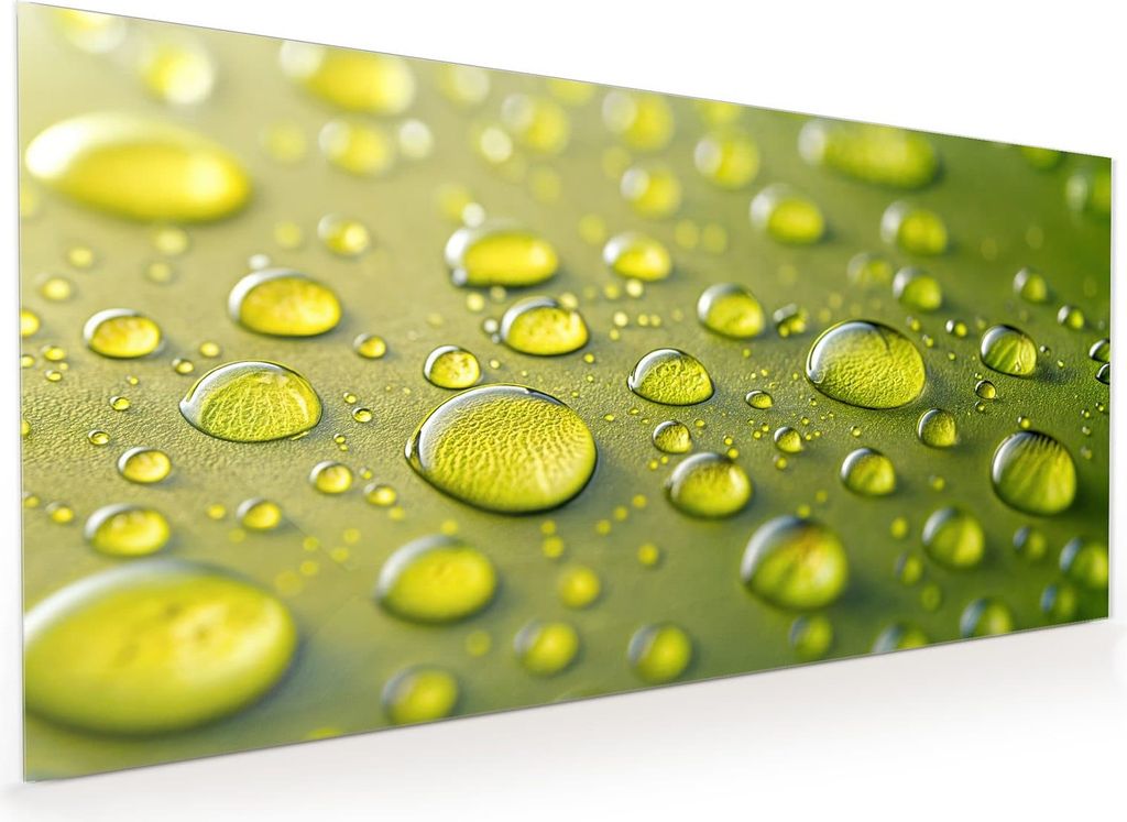 Küchenrückwand Spritzschutz Glas mit Motiv Wassertropfen anschaulich 40 x 40 cm