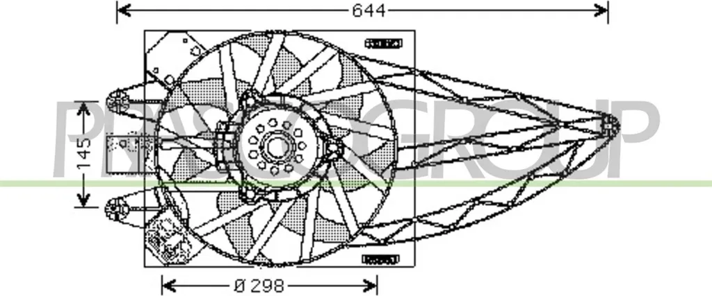 Ventilateur de radiateur Fiat Panda pour remplacer une pièce en panne