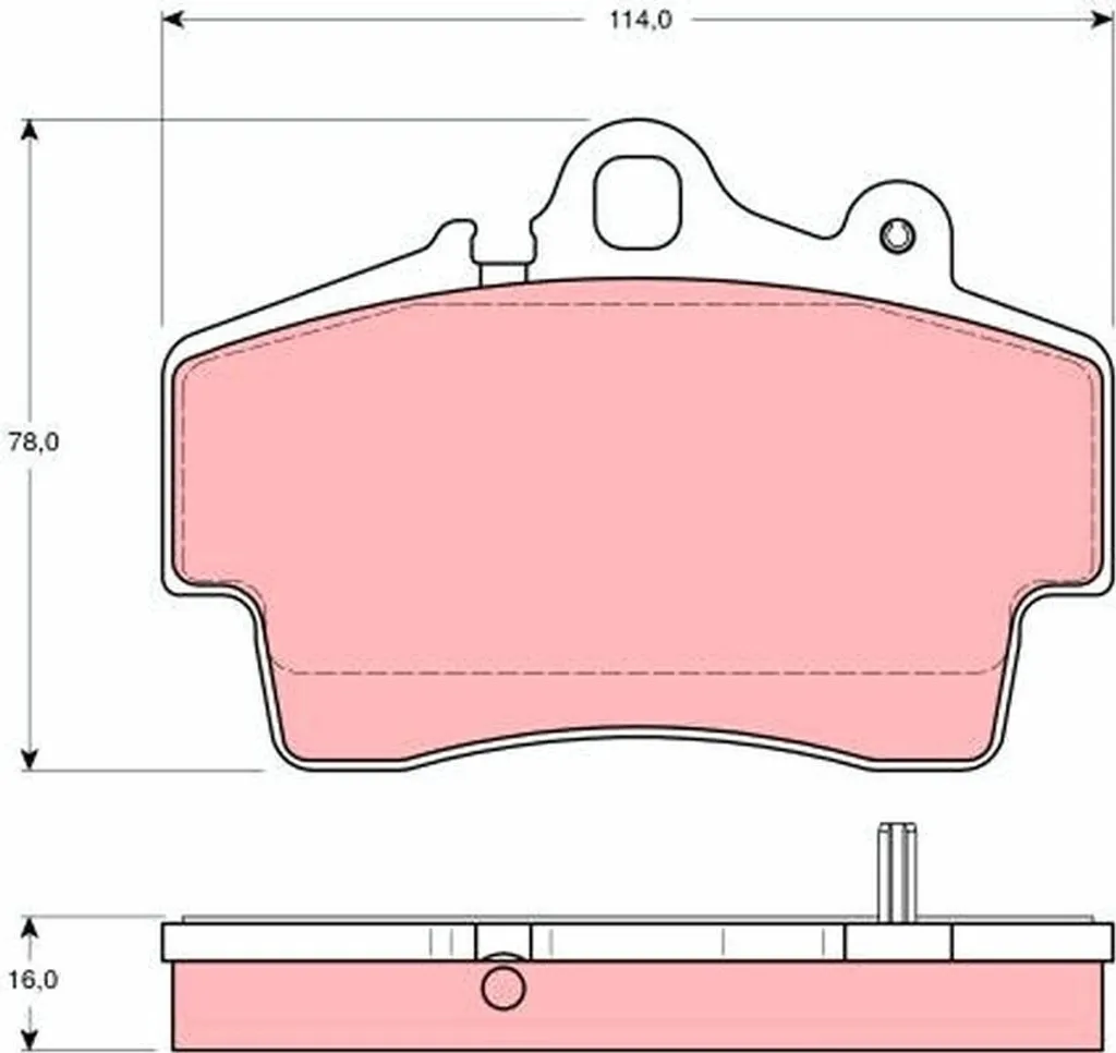Plaquettes de frein TRW GDB1394 avec revêtement haute friction 986