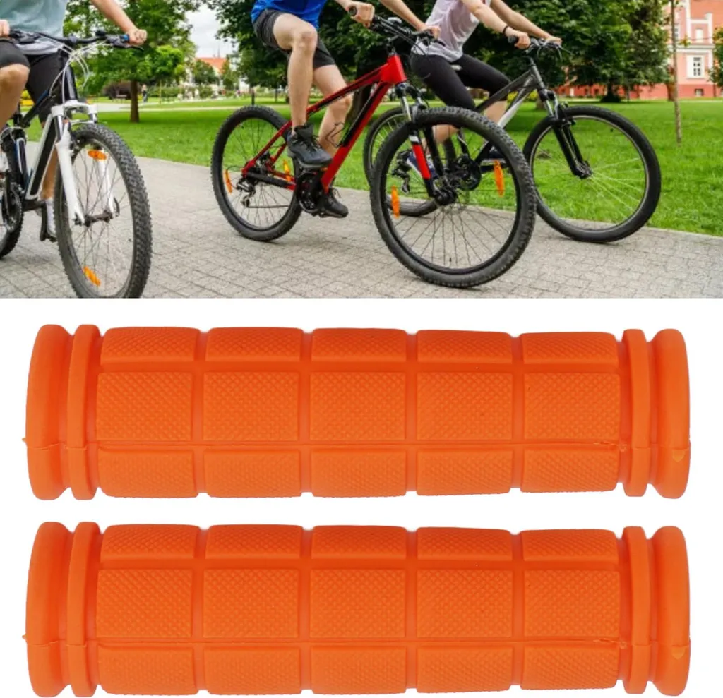 Manopole Bici MTB In Gomma E Alluminio – Antiscivolo Premium, Colori Vivaci, Universali