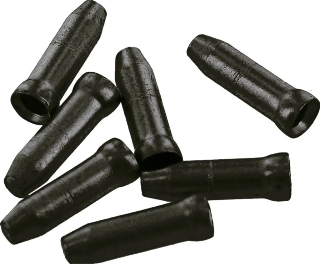 Kit Entretien Vélo : 200 Embouts de Câble Var Aluminium Noirs Ateliers