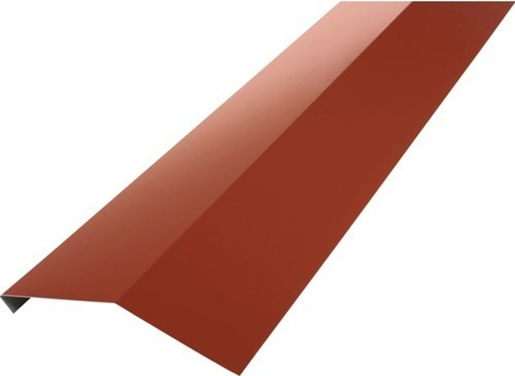 PRECIT Rinneneinhang für Metallziegel Oxidrot RAL 3009 1000 mm x 90 mm x 108 mm