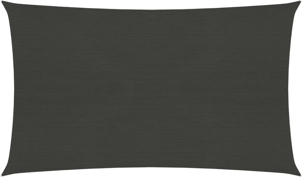 The Living Store Tenda da sole 160 g/m² antracite 5x8 m HDPE