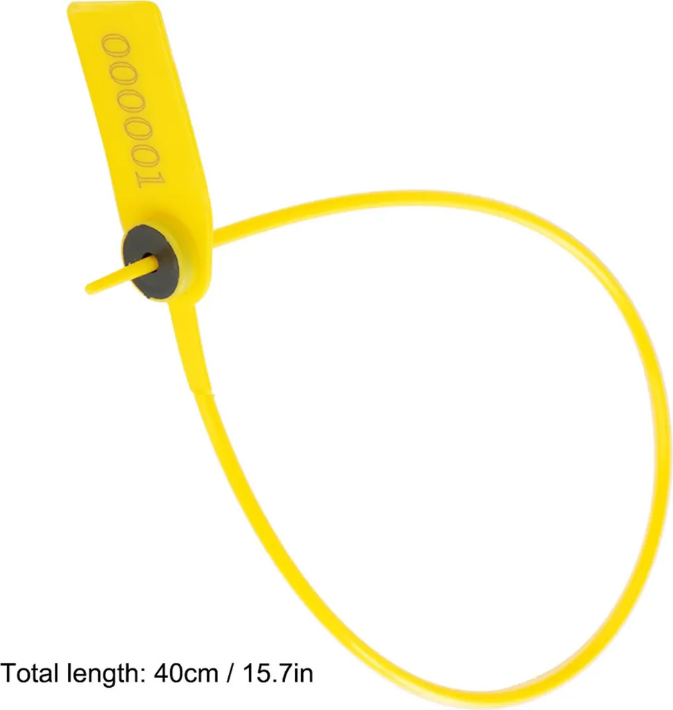 Sceau de sécurité plastique 39,9cm pour camion et remorque - Lot de 100