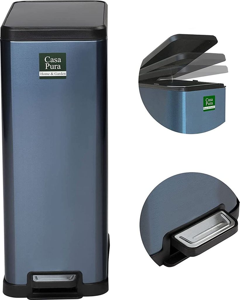Mülleimer Zack Blau metallic 18 L Produktbild 5