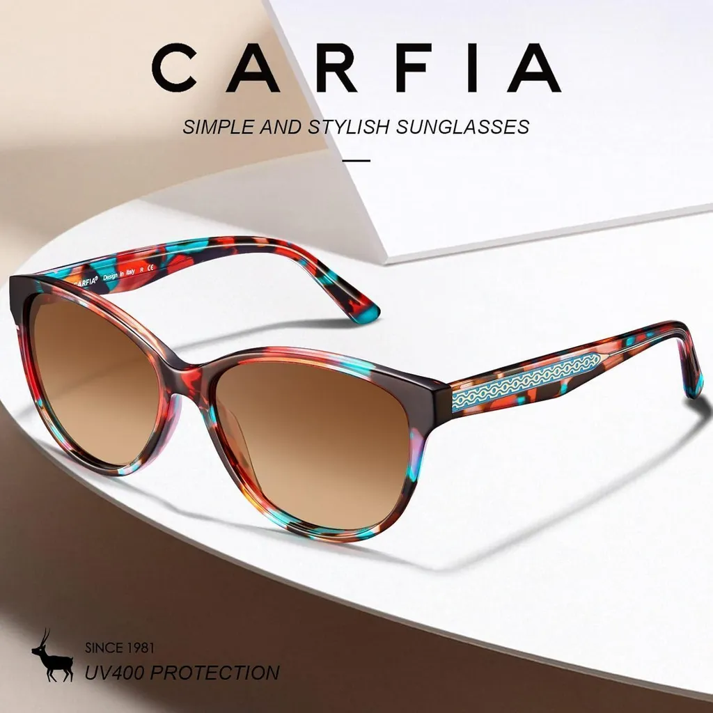 Occhiali da Sole Donna CARFIA Cat-Eye Polarizzati: Stile Retrò Chic - 4