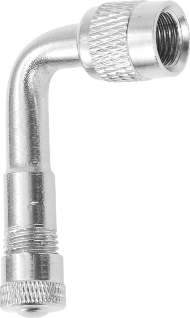 1Stk 53mm Reifen Ventil Verlängerung Universal Verchromt Kupfer 90 Grad Reifen Ventilschaft Verlängerung für Auto Motorrad Wohnmobil LKW Fahrrad