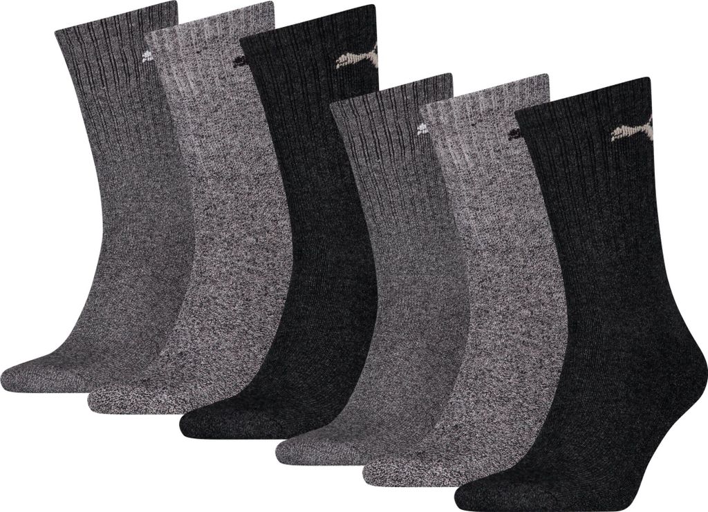 Puma Uni Sport Socken 6er Pack anthrazit grau 39-42 Produktbild 