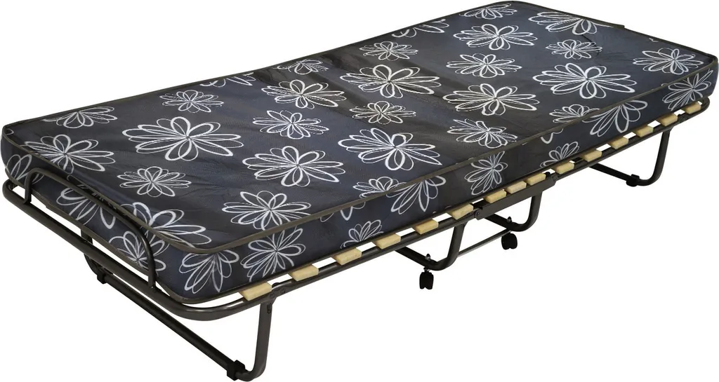 Lit d'appoint pliant 1 place Veraflex avec roulettes de transport