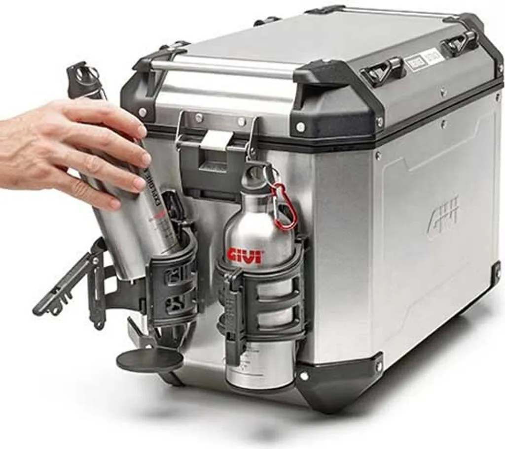GIVI STF500S Support inox : fixez votre gourde sur vos valises de moto