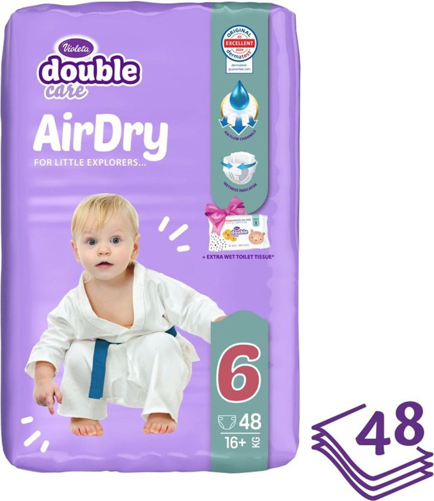 VIOLETA Double Care Air Dry vel. 6 (48 ks) Zdjęcie produktu 