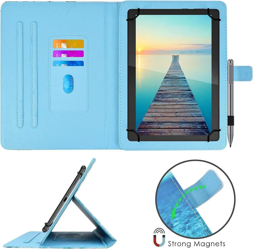 Étui tablette 9-11 pouces antichoc avec rangement stylet pratique