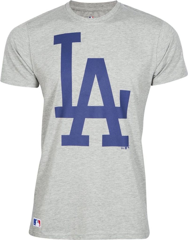 New Era MLB Los Angeles Dogers Logo Tee Grey Fan M L XL XXL XXXL T T-Shirt Men(S,Grey)