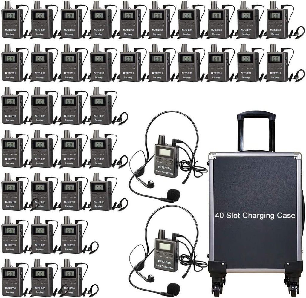 Retekess TT105 Tour Guide System, 2,4 GHz prekladacie Obrázok produktu 