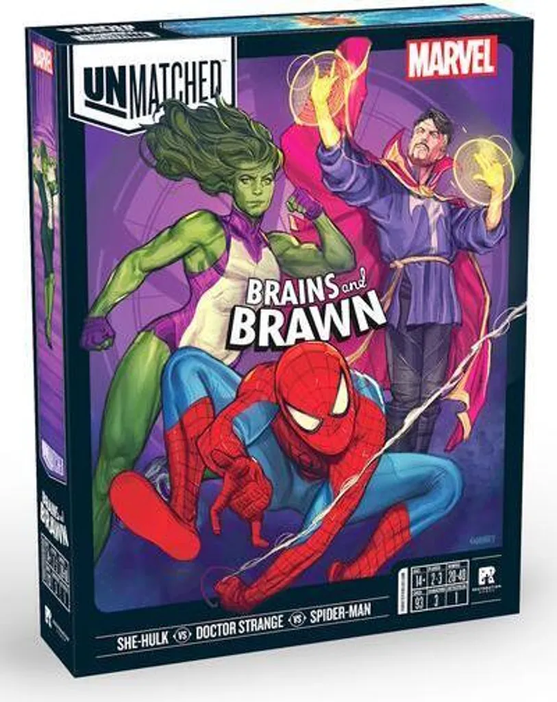 Jeu de Société Unmatched Marvel Brains & Brawn pour Duels Stratégiques