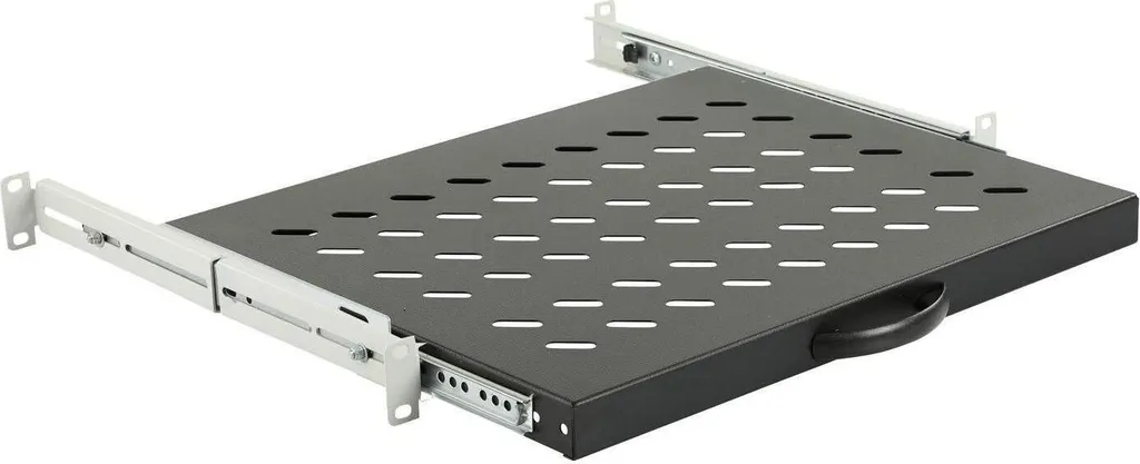 Étagère Coulissante RAS600BL Noire Profondeur 600mm Robuste et Fluide