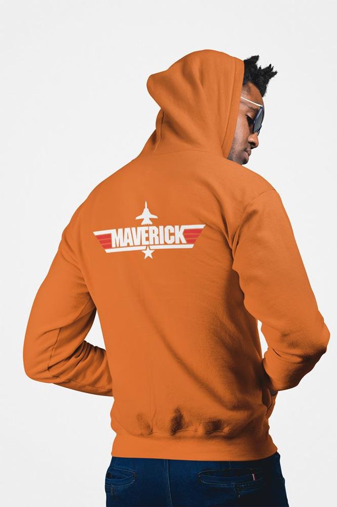 D&B Unisex Hoodie ZIPMO00108 Maverick Orange-Größe S