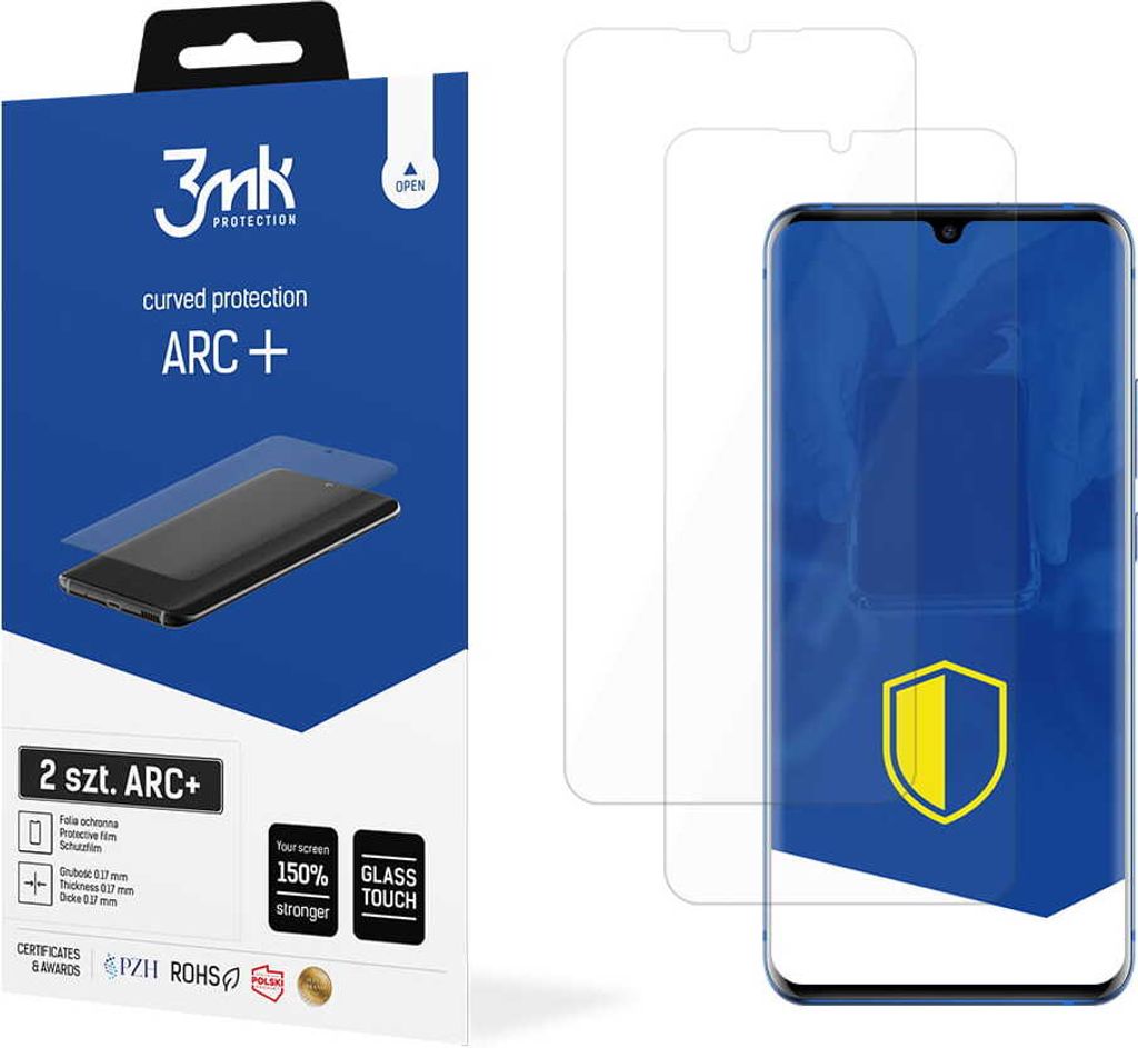 3mk Display Schutzfolie ARC+ für ZTE Axon 10 Pro 5G 0,17mm Self-Heal (2 Stück)