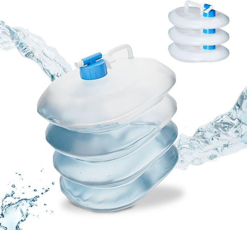 Trinkflasche faltbar im 4er Set oval