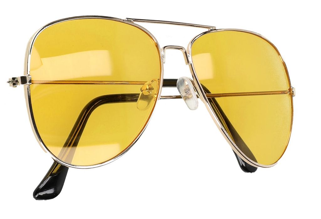 Nachtfahrbrille mit gelben Gläsern Nachtsichtbrille für Autofahrer 