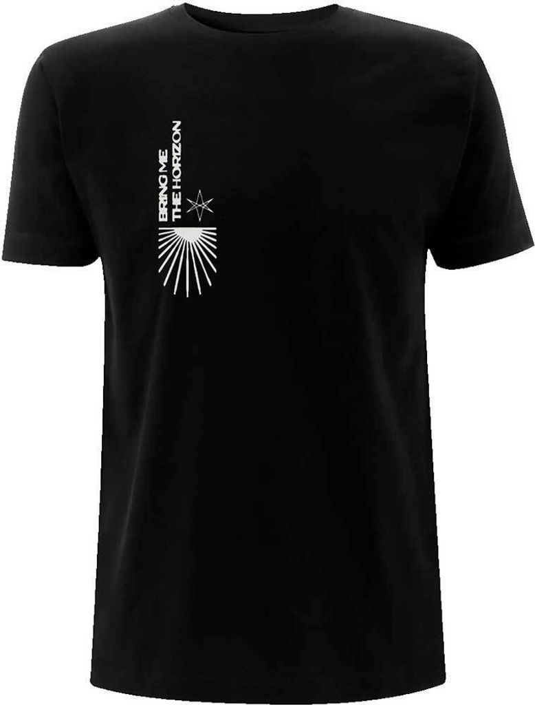 Bring Me The Horizon - T-Shirt Rückseitiger Aufdruck für Herren/Damen Uni RO8286 (XL) (Schwarz)