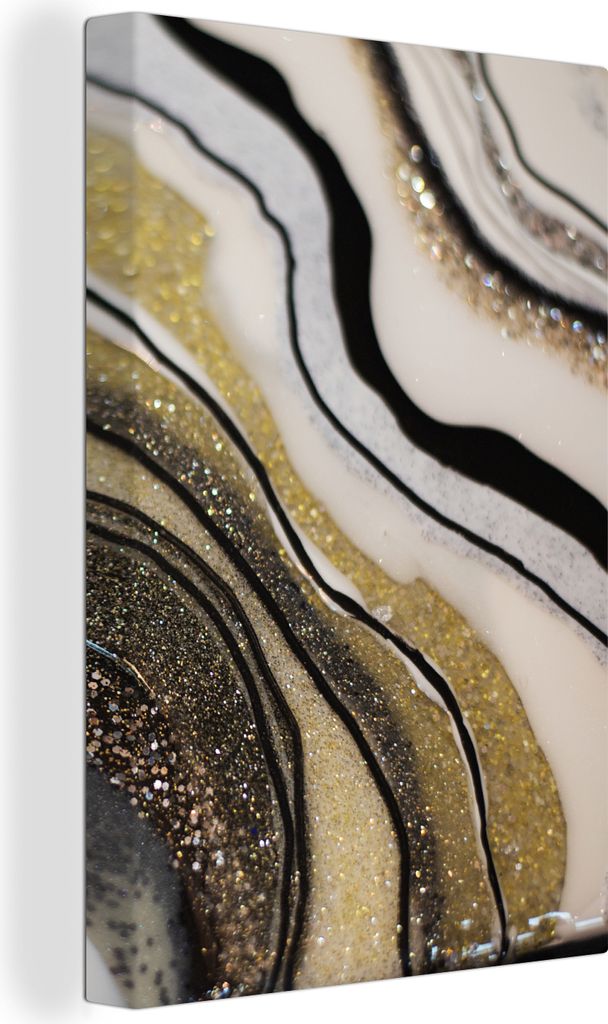 OneMillionCanvasses - Leinwandbilder - 90x140 cm, Edelstein - Abstrakt - Marmor - Natur, Wandbilder Kunstdruck Wanddekoration - Foto auf Leinwand...